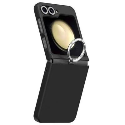 Cover Samsung Z Flip 6 Aero Flex Case Finger Ring Holder Araree - Black